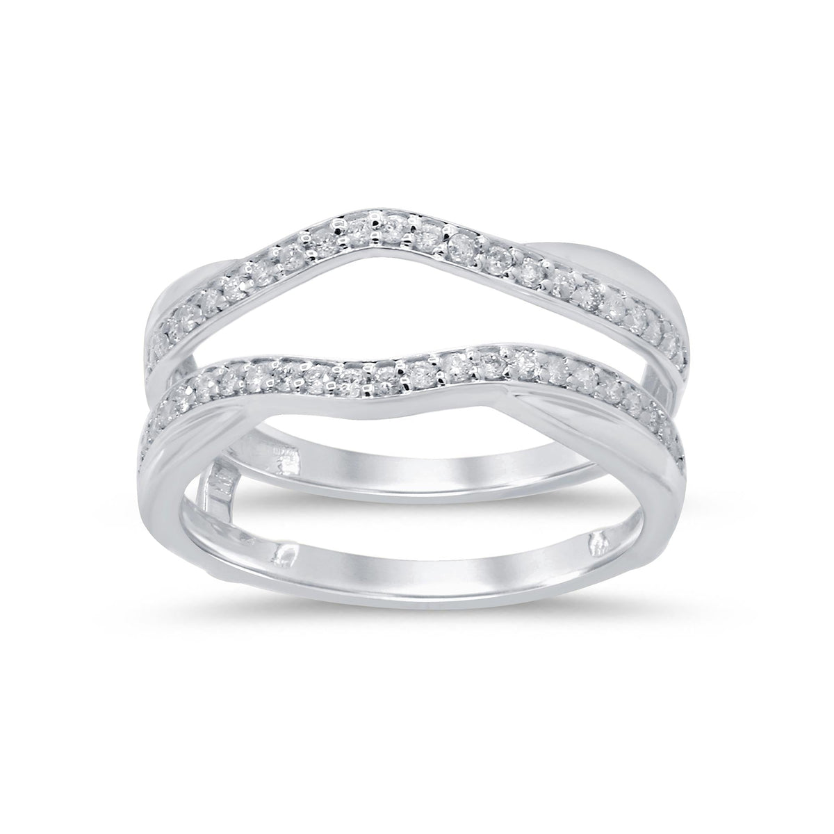 10K 0.25CT D-RING GAURD RDS PRONG SETTING