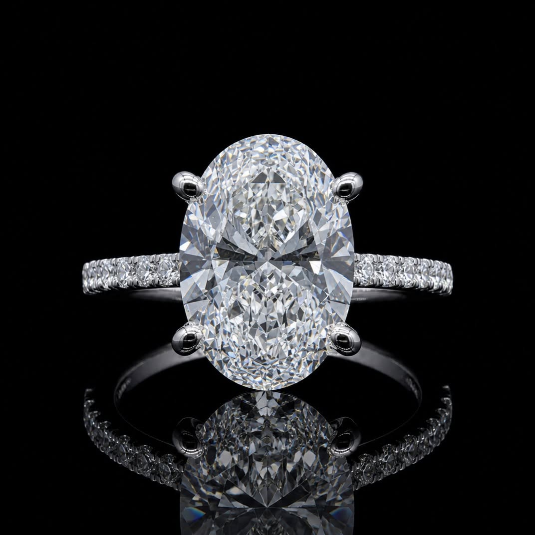 Marquise diamond engagement ring in 14K Yellow gold at Diamond World