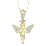 Angel Charm in 10K Gold 1/2 CT. T.W. Diamond