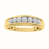 Mens Brilliant Round 1/2CT Diamond Ring Wedding Band 10K Yellow Gold