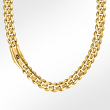 10K Gold Monaco 24mm 26" Necklace - Monaco Chain CLASSIC Plain