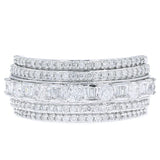 10K White Gold 1CT Diamond Band