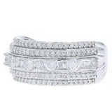 10K White Gold 1CT Diamond Band