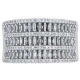 10K White Gold 1/2CT Diamond Band