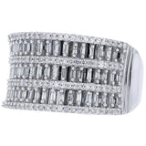 10K White Gold 1/2CT Diamond Band