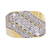 2 CT Diamond Men's Ring 10K Gold